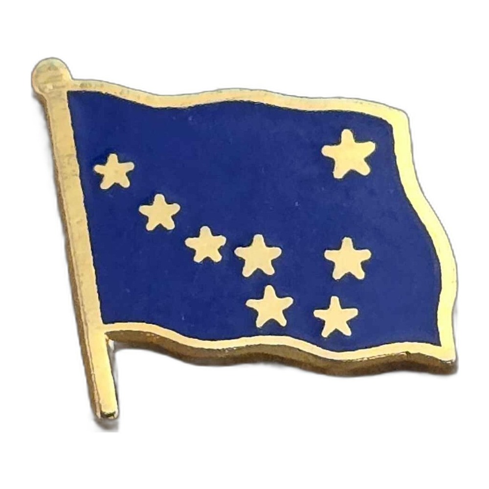 Vintage Alaska State Flag Lapel Vest Hat Pin J2